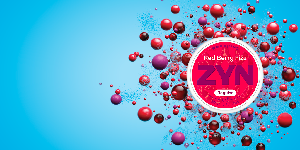 Krabička ZYN Red Berry Fizz 11mg s bublinkami